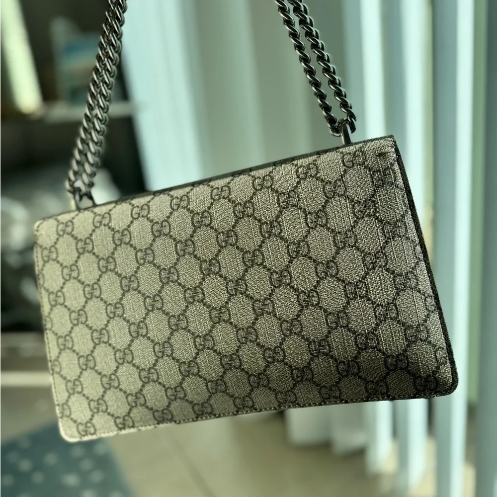 Gucci Monogram Dionysus medium tan suede - Picture 3 of 5